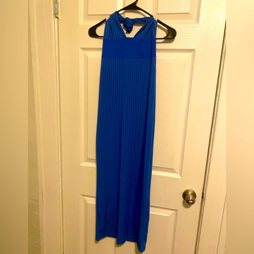 Blue long dress Marilyn Monroe dress